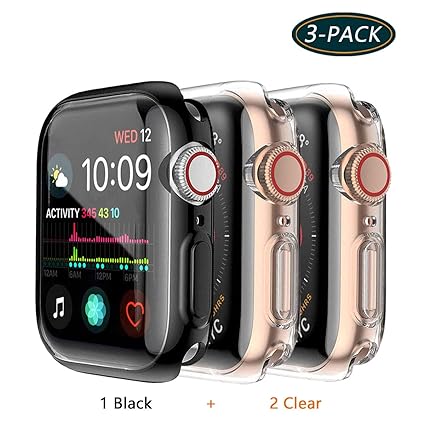 Jvchengxi Funda Protectora para Apple Watch Series 4/Series 5 40mm ...