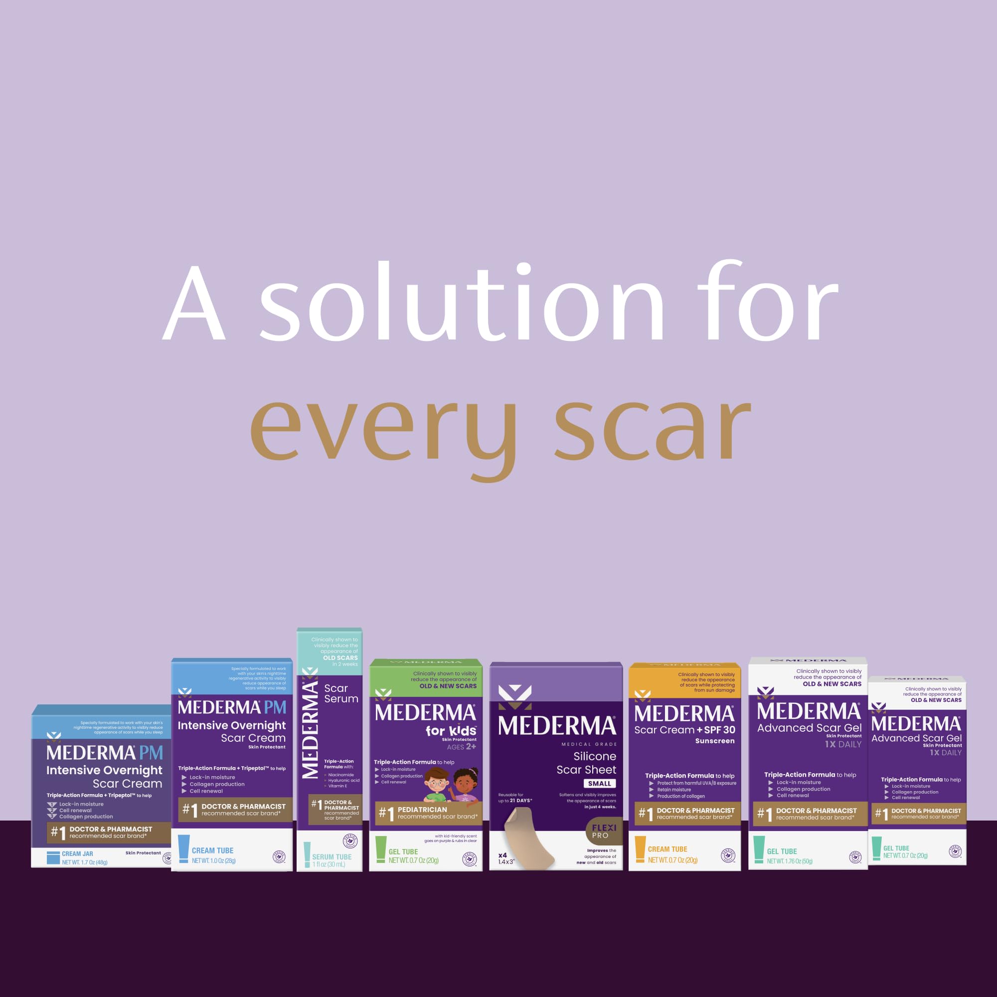 Mederma PM Intensive Overnight Scar Cream, Works with Skin's Nighttime Regenerative Activity, Clinically Shown to Make Scars Smaller and Less Visible, 1.0 Oz (28g)