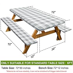 Picnic Table Cover with Bench Covers Camping