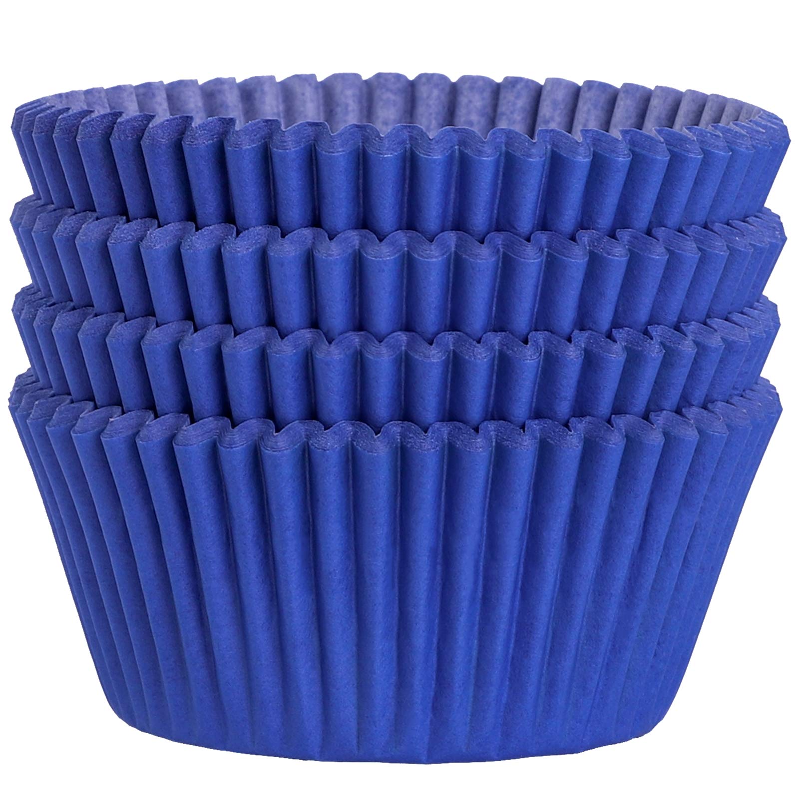 URATOT 100 Pieces Blue Cupcake Liners Cupcake Wrappers Baking Cups Cupcake Cases for Birthday, Wedding, Baby Shower, 2 Inches