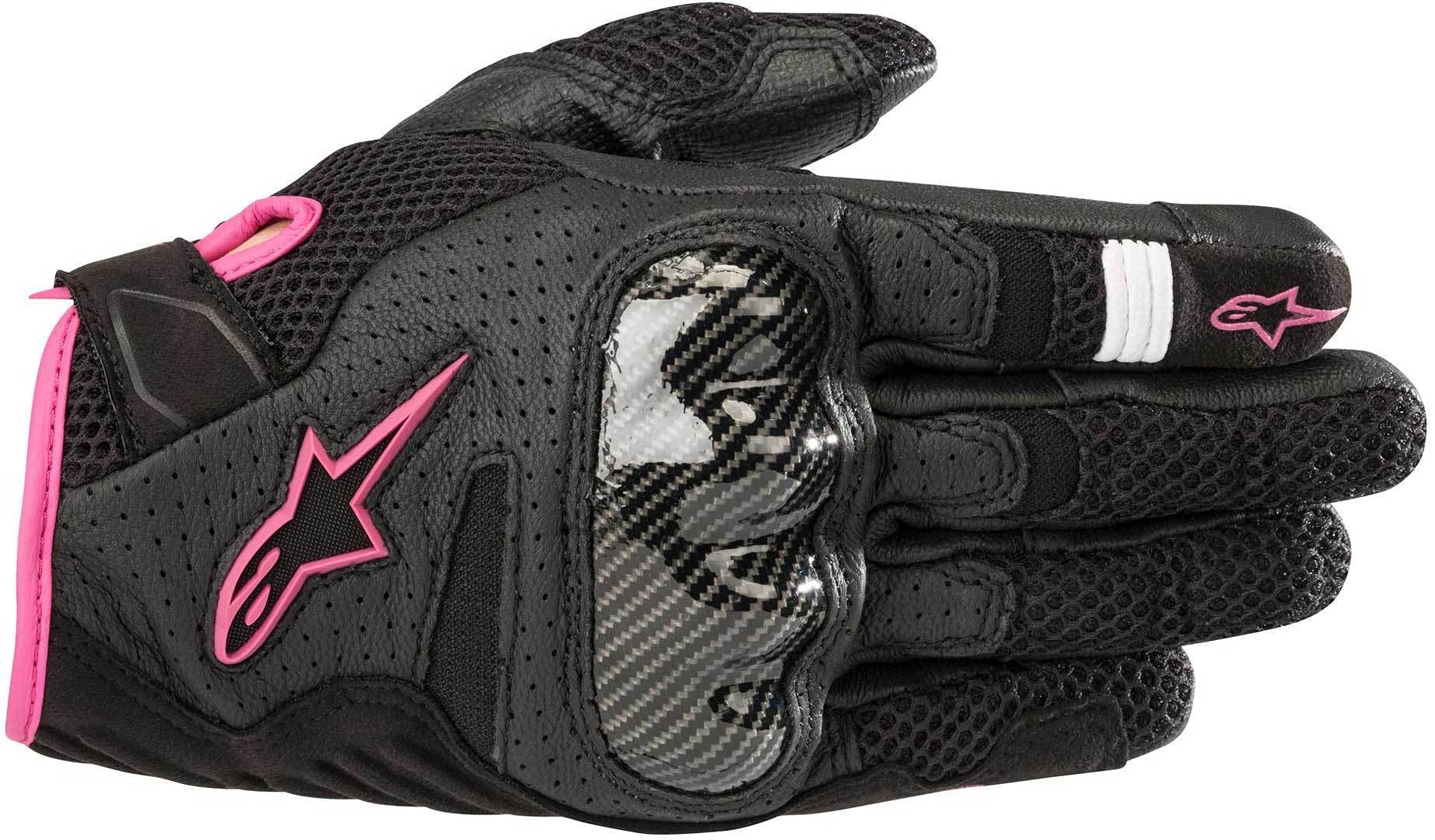 Alpinestars Motorcycle gloves Stella Smx-1 Air V2 Gloves Black Fuchsia, Black/Fuchsia, L,35905181039- L