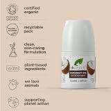 Dr Organic Coconut Oil Deodorant Aluminium Free 50ml Natural Vegan view 3