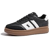 TIMEJOY Women's Platform Sneakers Vintage Tennis Shoes with Thick Rubber Gum Sole Breathable Cushioned Comfort for Casual, Sporty & Streetwear