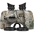 Marine Binoculars with Compass and Rangefinder for Adults - Waterproof 10x50 HD Binoculars BAK4 Prism FMC Lens, with Harness Strap for Navigation Hunting Bird Watching, Boating