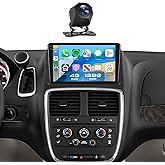 [4+128G] Car Stereo for Dodge Grand Caravan 2008-2020 Town&Country 2011-2016 Wireless Carplay Android Auto,9" Touch Screen Ra