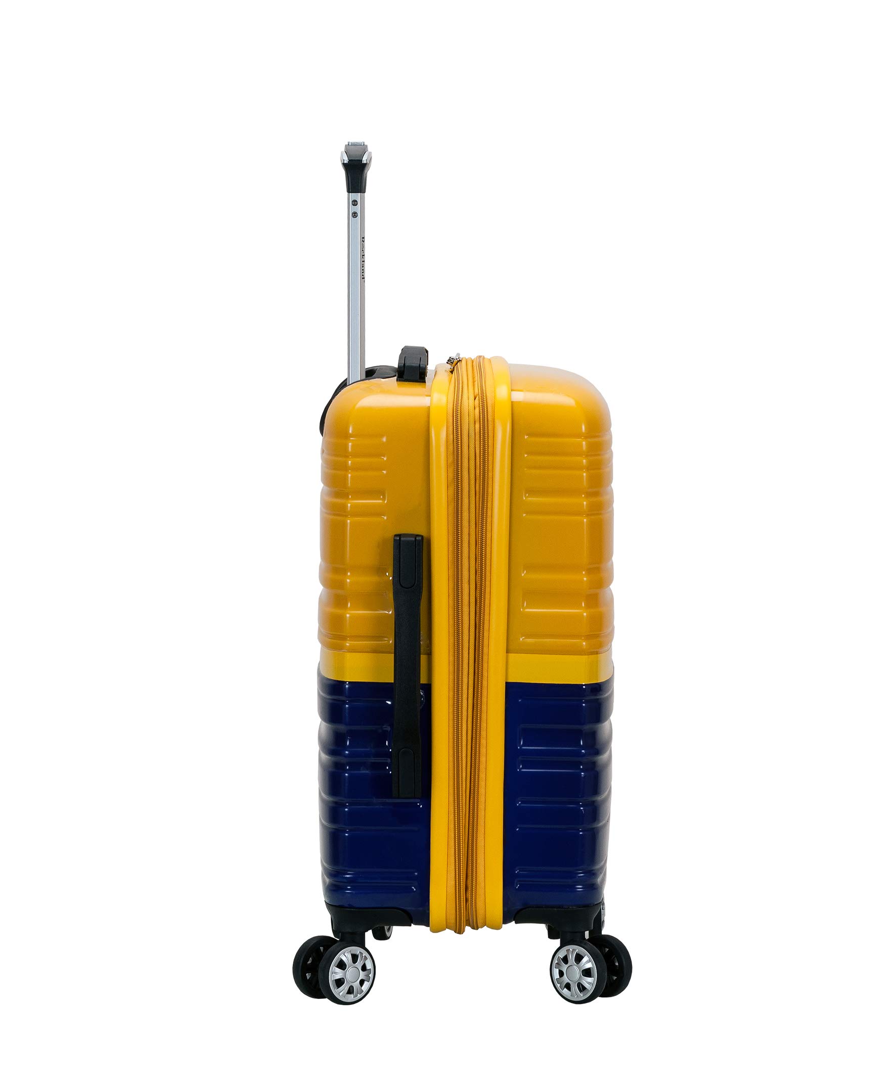Rockland Melbourne Hardside Expandable Spinner Wheel Luggage, Two Tone Navy, Carry-On 20-Inch