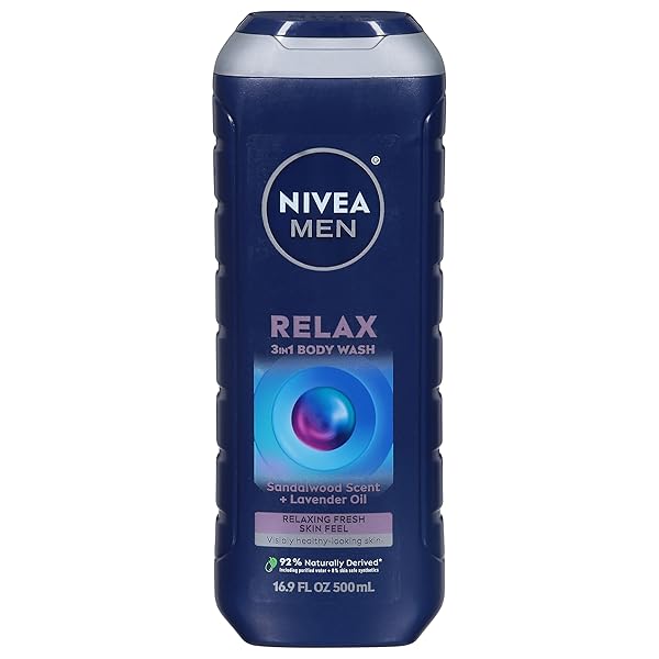 NIVEA, BODY WASH MENS RELAX, 16.9 FL OZ