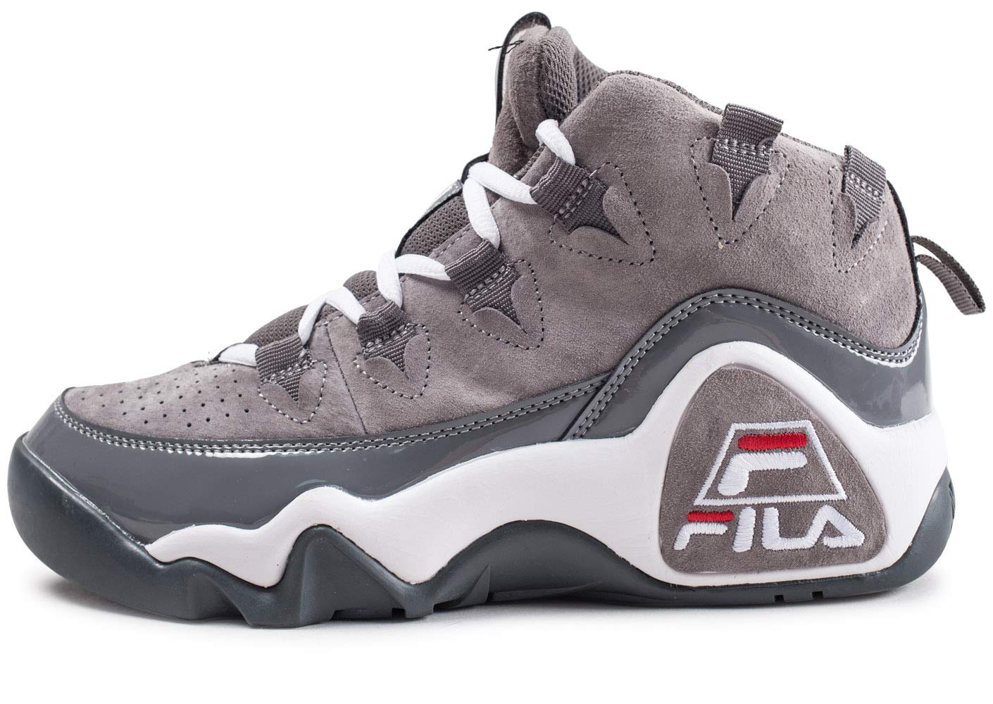 grey fila trainers