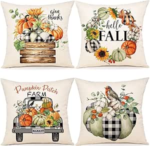 fall pillow covers amazon