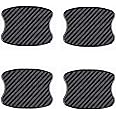 WORCAS 4Pcs Car Door Handle Protective Films,Universal 3D Carbon Fiber Car Door Handle Paint Protection Film for Grip Recesses(S)