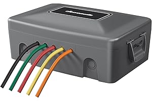 DEWENWILS Large Outdoor Electrical Box, Waterproof Power Cord Protector for Electrical Connections, Ideal for Extension Cords, Timers, Power Strips, Power Tools, Holiday and Landscape Lights, Gray