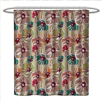 Amazon Com Anniutwo Earth Tones Shower Curtains Sets Bathroom