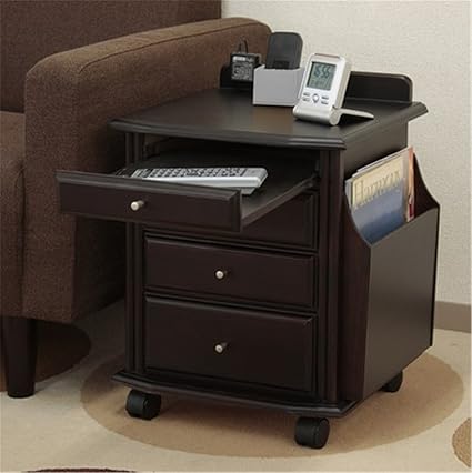 Amazon サイドテーブル サイドワゴン 収納家具 ダークブラウン Shb サイドテーブル