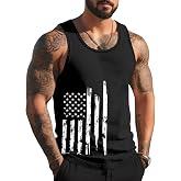 Gosuif Mens Graphic Tank Tops Sleeveless Muscle Shirts Beach Palm Tree Hawaiian Gym Workout Tanks