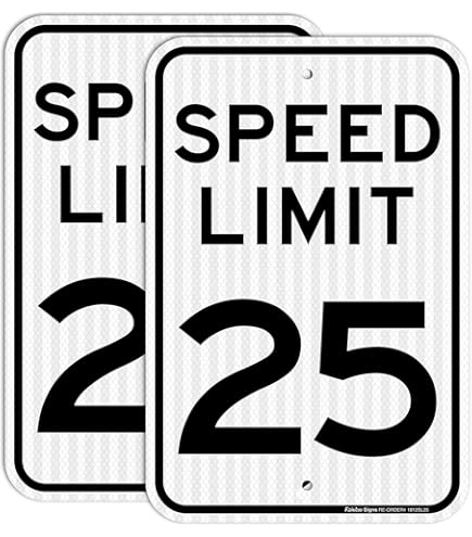 USA SPEED LIMIT20看板 Aluminum SPEED LIMIT 20 Sign (R2-1)-trafficsafetywarehouse.com