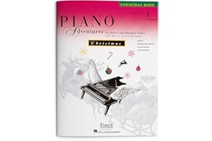Piano Adventures: Christmas Book - Level 1 | Sheet Music for Beginners | Holiday Songbook with Easy Christmas Carols | Learn-to-Play Christmas Songs for Early Elementary Musicians | Faber Piano Book