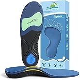 Arch Support Inserts for Women & Men, Lightweight Running Sport Insoles & Plantar Fasciitis Relief Shoe Insoles - Shock Absorbing Orthotic Inserts for Flat Feet, Running & All-Day Comfort - M Size