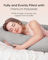 Nuliie Pregnancy Pillow U Shaped Full Body with Cooling Cover view 5