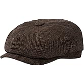 TOP-EX L/XL/XXL Wool Tweed Newsboy Cap for Men Paperboy Warm Winter Hat Vintage Flat Ivy Cabbie Gatsby Cap
