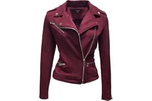 ODCOCD Faux Suede Jacket for Women Long Sleeve Zipper Up Casual Outwear