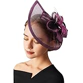 AQOKKA Women Fascinators Hats Flower Fascinators with Headband and Clip Tea Party Headwear for Women and Girls