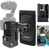 Osmo Pocket Backpack Strap Mount with Pocket 3 Expansion Adapter, 360 Rotation/Quick Release Bag Belt Shoulder Waist Holder A