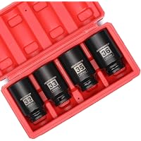 1/2" Drive Deep Axle Nut Impact Socket Set – 9-Piece 29-38mm (Metric)