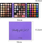 UCANBE 86 Colors Nude Eyeshadow Palette with 15 Brushes Set view 7