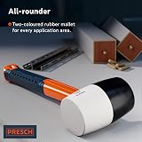 PRESCH Rubber Mallet 450g Fiberglass Handle 55mm Diameter for Indoor Outdoor Use view 2