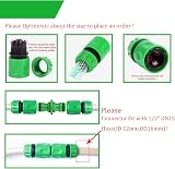 YAAVAAW 10Pcs Garden Hose Tap Connector Kit 1/2in 3/4in 2-in-1 Quick Connect view 4