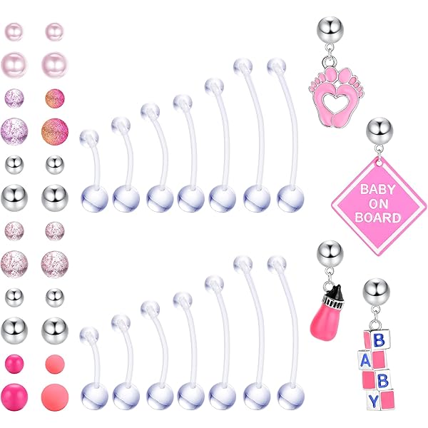 1 Piercing De Nombril Pour Femme Enceinte, Bijou De Corps, Cadeau Pour