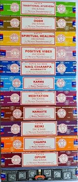 Satya Incense Set 12x15g: Nag, Super Hit, Oodh, Karma, Meditation view 2