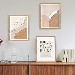 11x14 Picture Frames Set of 3, Light Wood 11 x 14