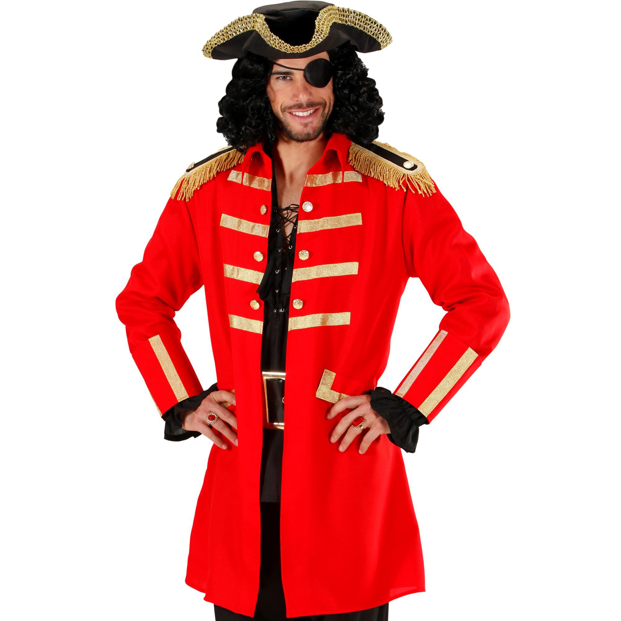 Widmann MILANO PARTY FASHION Pirate Captain Cape and Hat Buccaneer Corsair Carnival Costume