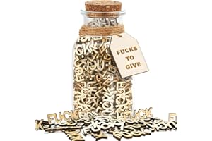 JISHI Fuck Jar 5oz Gift Jar of Fucks to Give Jar, Funny Gag Gifts for Women Men Adults Birthday Anniversary Christmas Stocking Stuffers, Valentines Day Couples Gifts for Him Her Boyfriend Girlfriend Friends