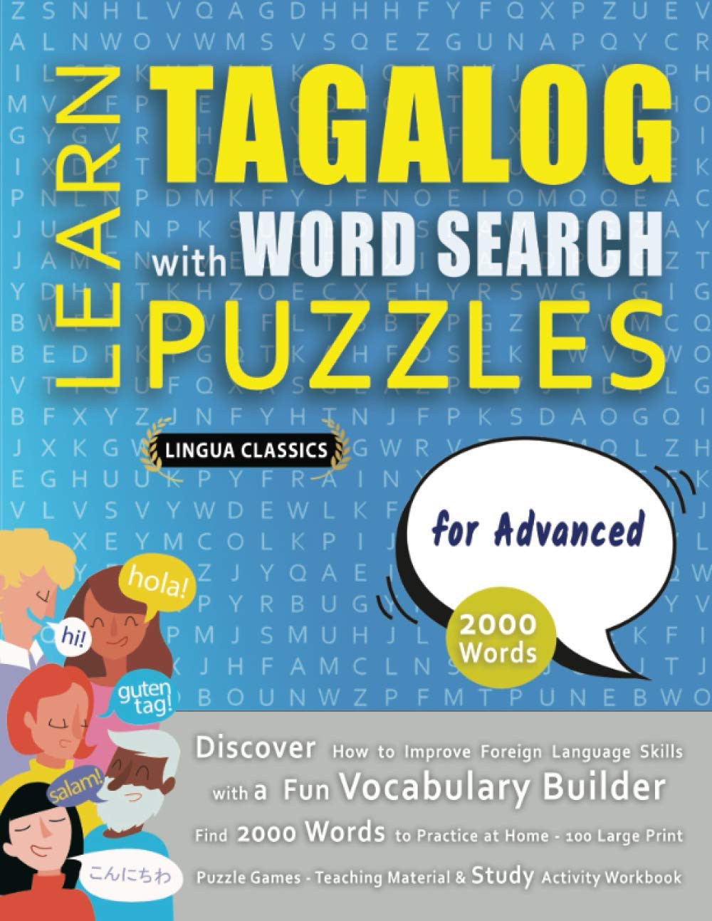 Learn alog With Word Search Puzzles For Advanced Discover How To Improve Foreign Language Skills With A Fun Vocabulary Builder Find 00 Words Teaching Material Study Activity Workbook Lingua