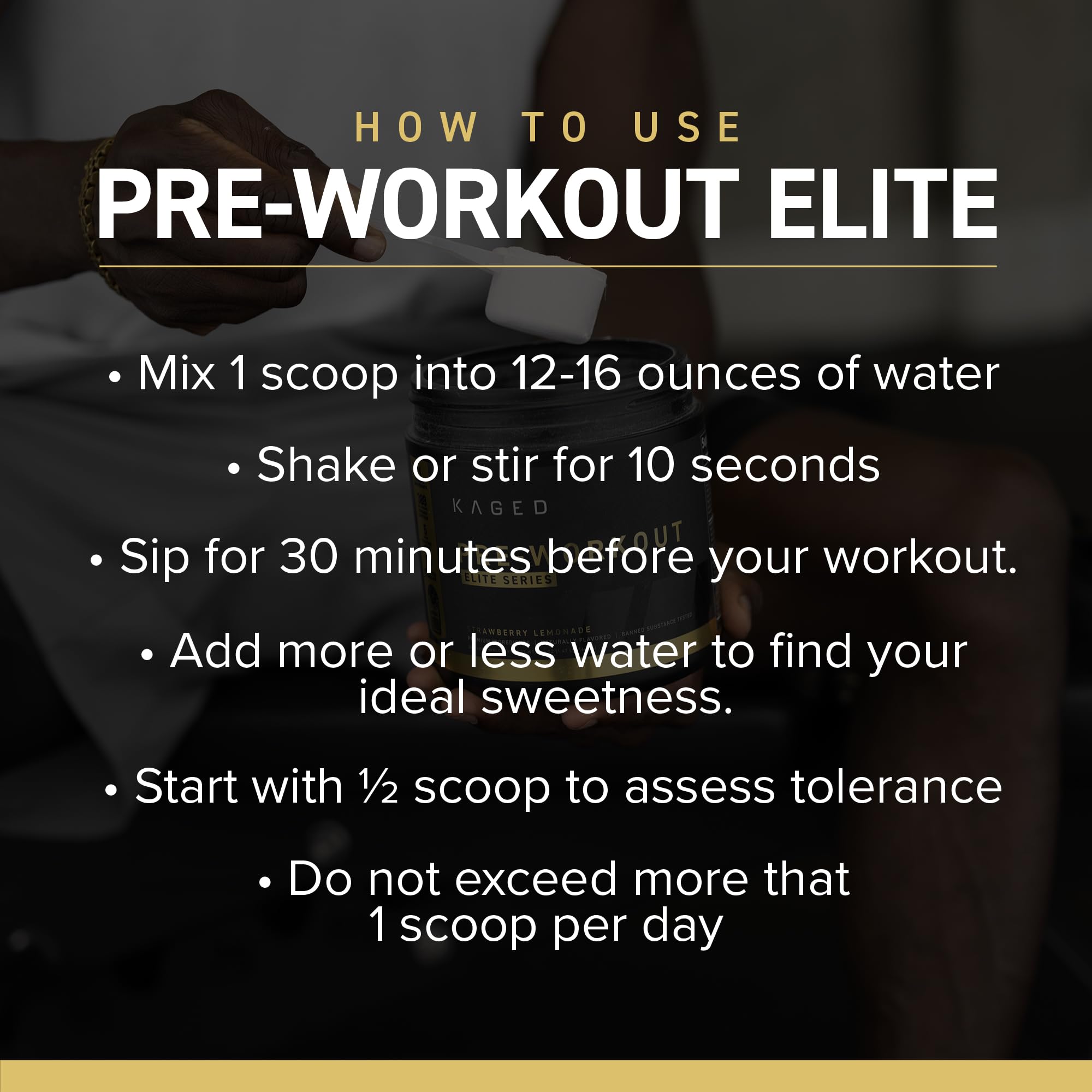 Kaged Pre Workout Elite Powder | Strawberry Lemonade | Pre-Workout with Creatine, Beta Alanine, L-Citrulline, BCAAs | 388 mg Organic Caffeine | Pre Supplements for Men & Women | 20 Servings