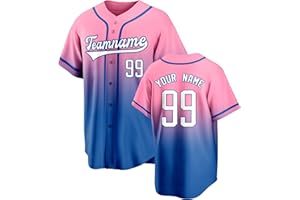Custom Baseball Shirts for Men/Women/Youth Personalized Jersey Shirt Stitched or Printed Number Name