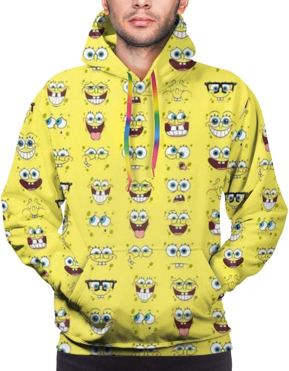 Spongebob Schwammkopf Hoodie Unisex 3D Allover-Druck leichter Pullover ...