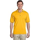 Fashion Gildan G8800 Jersey Polo Gold X-Large