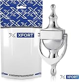 XFORT Polished Chrome Victorian Urn Door Knocker Elegant Front Door Furniture view 9