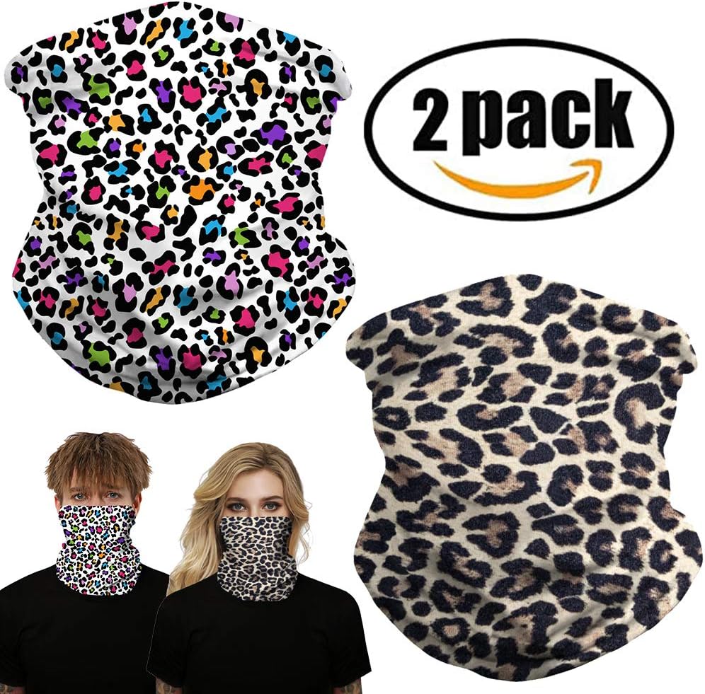 Unisex Seamless Bandana Neck Gaiter Tube Mask Headwear, Motorcycle Face Mask for Women Men Face Scarf Fishing Mask