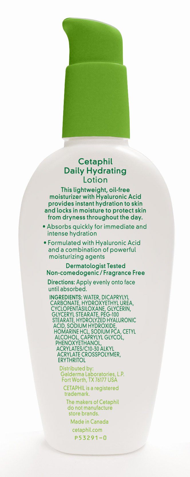 Cetaphil Daily Hydrating Lotion with Hyaluronic Acid, 3.0 Fluid Ounce