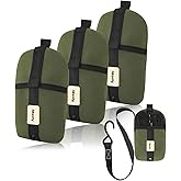 Fulvitaly Small Ratchet Strap Storage Bags, Bungee Cord Storage Organizer Pouches (3-Pack), Tangle-Proof Case for Ratchet Straps, Bungee Cords & Tow Ropes, Ultimate Truck, RV & Toolbox Organizer