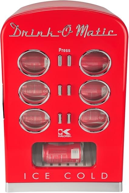 Amazon Co Jp 自動販売機スタイル ミニクーラー Kalorik社 Red 並行輸入 ホーム キッチン