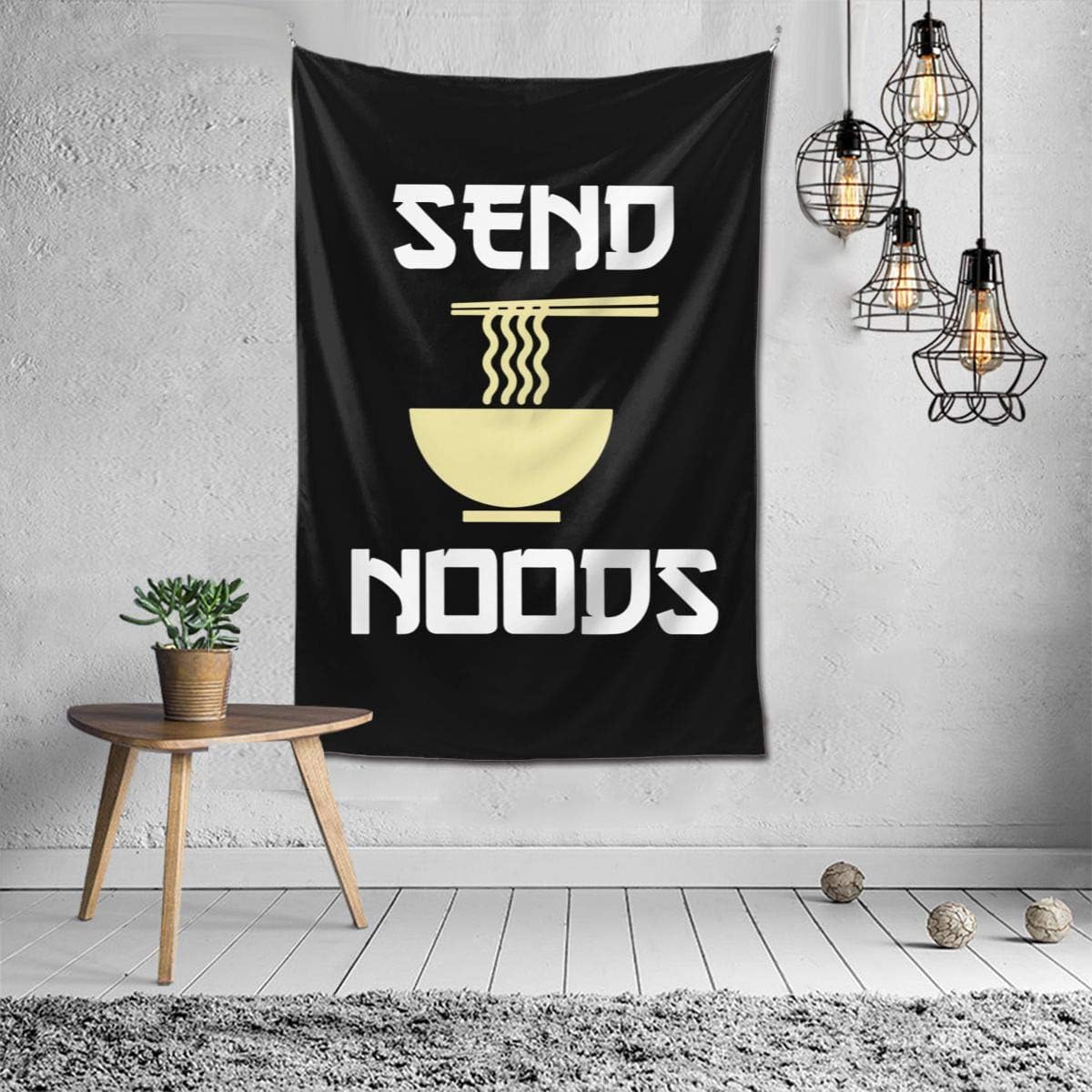 Amazon.com: SDFF2344 Send Noods Ramen Noodles Wall Tapestry with Art