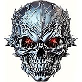 Skull Car Decals 2PCS Vinyl Window Stickers A-34 | Skull decals. Waterproof vinyl stickers for car, truck, laptop, window. Terrifying dark design.