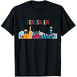 Jerusalem Skyline Souvenir Jewish Holiday Vintage Gift T-Shirt