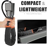 Tevlaphee Upgraded Steering Wheel Lock with 3 Keys High Visibility Black view 5