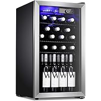 Antarctic Star 26 Bottle Wine Cooler/Cabinet Beverage Refigerator Mini Fridge Small Wine Cellar Soda Beer Counter Top…
